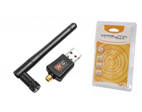 Wi-Fi адаптер 600Mb/s 2-х канальный (2,4GHz, 5GHz) с антенной Орбита OT-PCK25