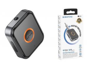 Bluetooth адаптер для автомагнитолы BOROFONE BC55 Suave AUX BT receiver черный Bluetooth адаптер для автомагнитолы BOROFONE BC55 Suave AUX BT receiver черный