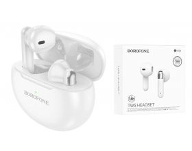 Наушники вакуумные беспроводные BOROFONE BW28 Illusion true wireless BT headset Bluetooth (белый) Наушники вакуумные беспроводные BOROFONE BW28 Illusion true wireless BT headset Bluetooth (белый)