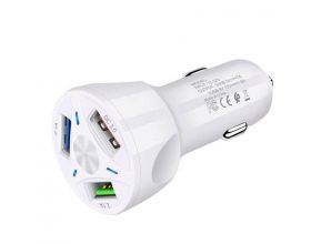 Автомобильное зарядное устройство АЗУ USB TDS TS-CAU32  (QC3.0,7000mA) (белый) Автомобильное зарядное устройство АЗУ USB TDS TS-CAU32  (QC3.0,7000mA) (белый)
