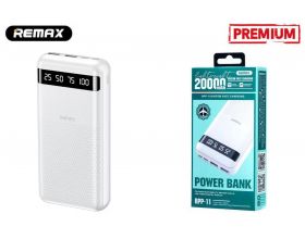 Универсальный дополнительный аккумулятор REMAX RPP-11 20 000 mAh (белый) Универсальный дополнительный аккумулятор REMAX RPP-11 20 000 mAh (белый)