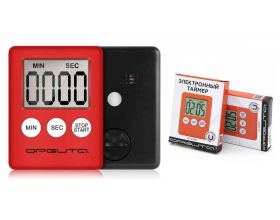 Таймер-секундомер Орбита OT-HOM21 Красный Таймер-секундомер Орбита OT-HOM21 Красный