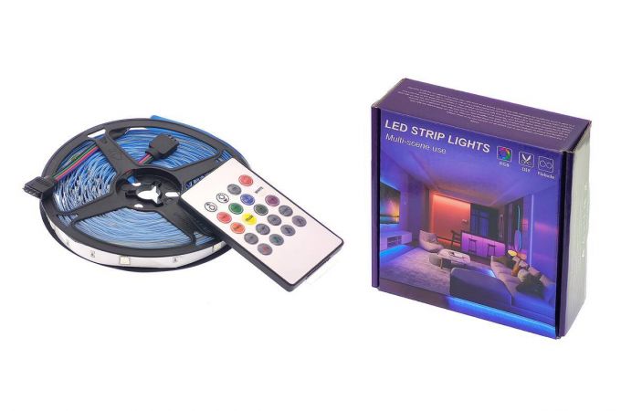 Огонек OG-LDL50 LED набор лента RGB 15м (5050,IP20,блок,пульт,Wi-Fi) Огонек OG-LDL50 LED набор лента RGB 15м (5050,IP20,блок,пульт,Wi-Fi)