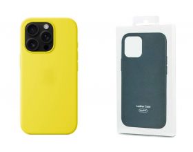 Чехол для iPhone 16 (6,1) Silicone Case Soft Touch MagSafe Star Fruit (карамбола) Чехол для iPhone 16 (6,1) Silicone Case Soft Touch MagSafe Star Fruit (карамбола)