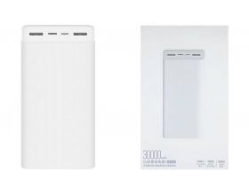 Универсальный дополнительный аккумулятор Xiaomi Redmi Power Bank 30000 mAh белый SKU VXN4307CN