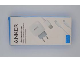 Сетевое зарядное устройство 2USB 2100 mAh + кабель micro USB  ANKER (Мятая упаковка) Сетевое зарядное устройство 2USB 2100 mAh + кабель micro USB  ANKER (Мятая упаковка)