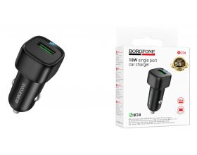 Автомобильное зарядное устройство BOROFONE BZ34 Cloud QC3.0 (черный)