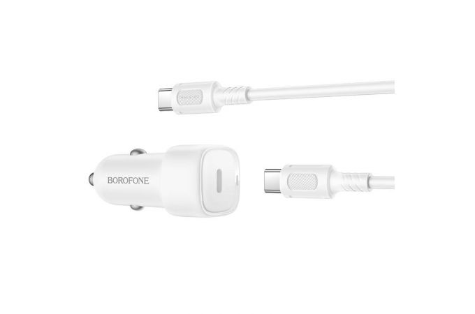 Автомобильное зарядное устройство BOROFONE BZ34A Cloud с одним портом PD20W (Type-C - Type-C) (черный)