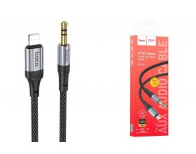 Кабель аудио HOCO UPA26 (штекер Lightning - вход AUX 3.5 mm) (черный) 1м Кабель аудио HOCO UPA26 (штекер Lightning - вход AUX 3.5 mm) (черный) 1м
