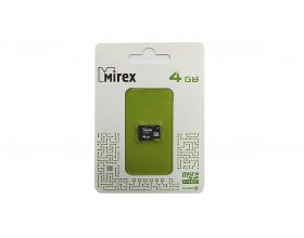 Карта памяти microSDHC MIREX 4 GB (class 10) без адаптера Карта памяти microSDHC MIREX 4 GB (class 10) без адаптера