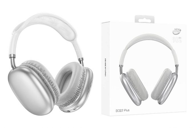 Наушники мониторные беспроводные BOROFONE BO22 Plus Elegant wireless headset Bluetooth (серебристый) Наушники мониторные беспроводные BOROFONE BO22 Plus Elegant wireless headset Bluetooth (серебристый)