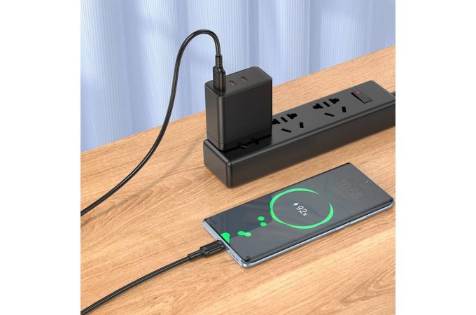 Кабель USB - USB Type-C BOROFONE BX111, (черный) 1м Кабель USB - USB Type-C BOROFONE BX111, (черный) 1м