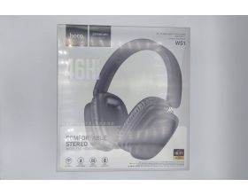 Наушники мониторные беспроводные HOCO W51 wireless headphones Bluetooth (цвет черный) (УЦЕНКА! МЯТАЯ УПАКОВКА)