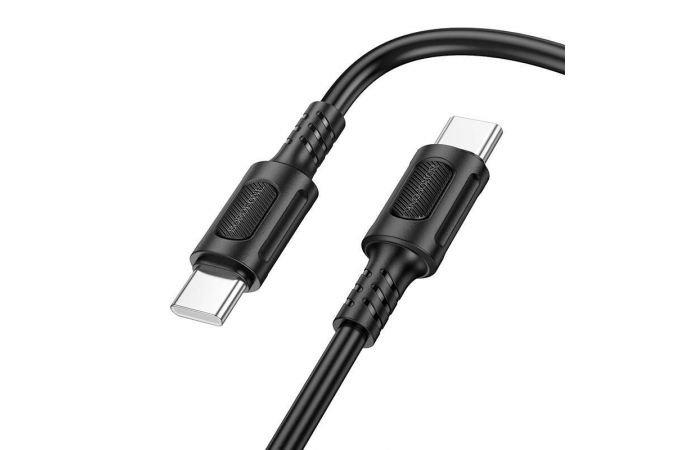 Кабель USB Type-C - USB Type-C BOROFONE BX111, PD60W (черный) 1м Кабель USB Type-C - USB Type-C BOROFONE BX111, PD60W (черный) 1м