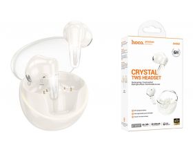 Наушники вакуумные беспроводные HOCO EW202 Magic true wireless BT headset (топленое молоко)